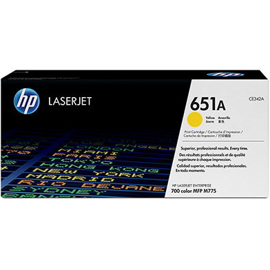 HP CE342A 651A Yellow Toner Cartridge (16,000 Pages)